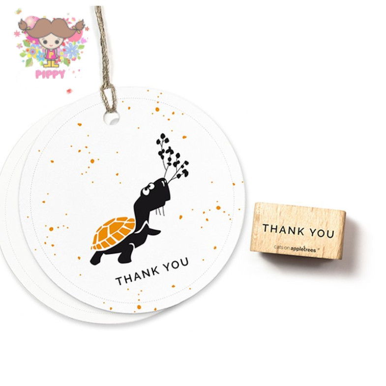 cats on appletrees スタンプ☆サンキュー 英字(Thank You 3)☆